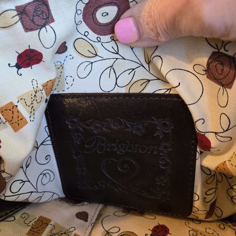 Brighton Natural Woven Shoulder Bag with Black Trim - Picture 2 of 7